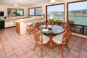 Dining room and kitchen