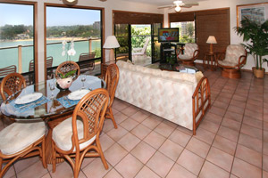 Dining room and living room