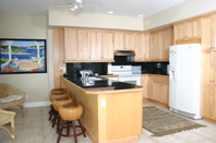 Kitchen with bar