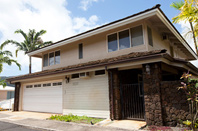 Exterior with double garage